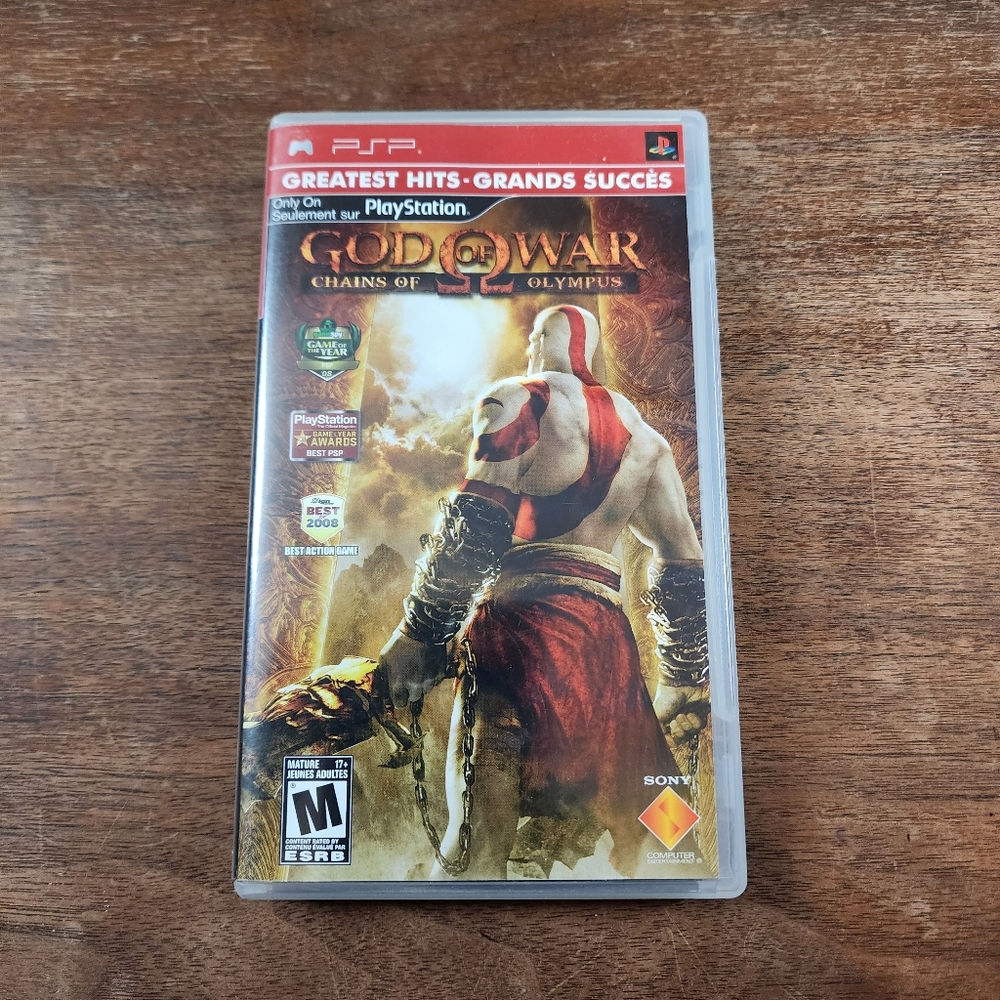 Sony Playstation Portable PSP God Of War Chains Of Olympus Greatest hits Game